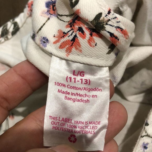 NWT! - NO BOUNDARIES 100% Cotton Floral Print Shortall Overalls - Picture 4 of 7